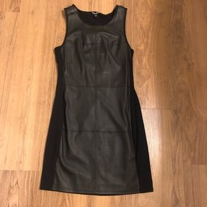 Vegan leather dress